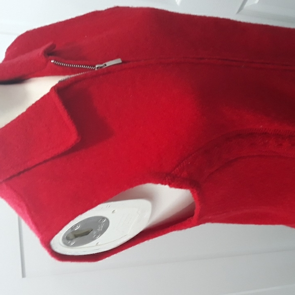 Coldwater Creek red wool zipper vest. Medium - Picture 6 of 7